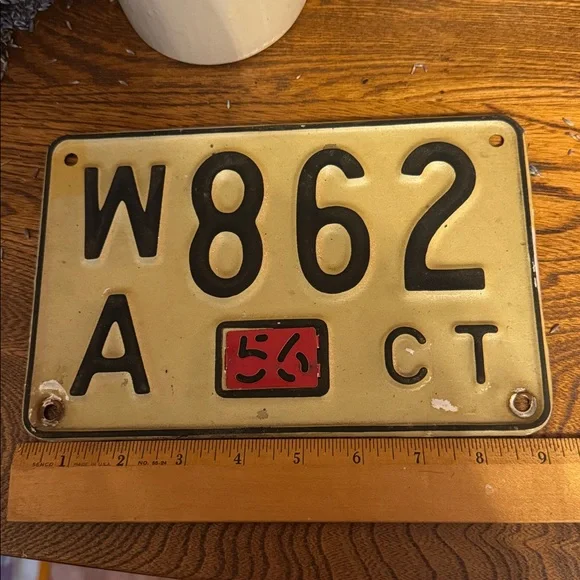 Vintage Conneticut Collectible
License Plate with ‘56 Metal tab - Picture 7 of 8